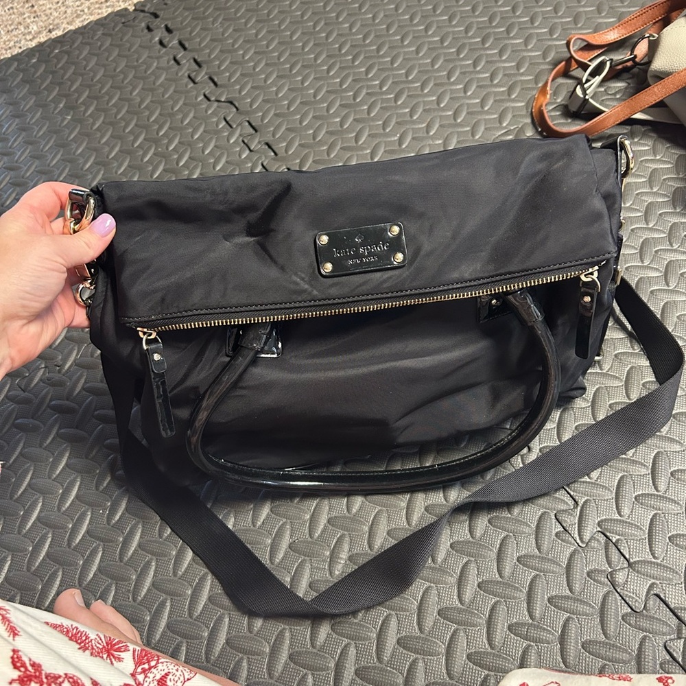 Kate Spade Black Nylon Crossbody Bag